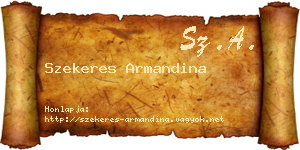 Szekeres Armandina névjegykártya